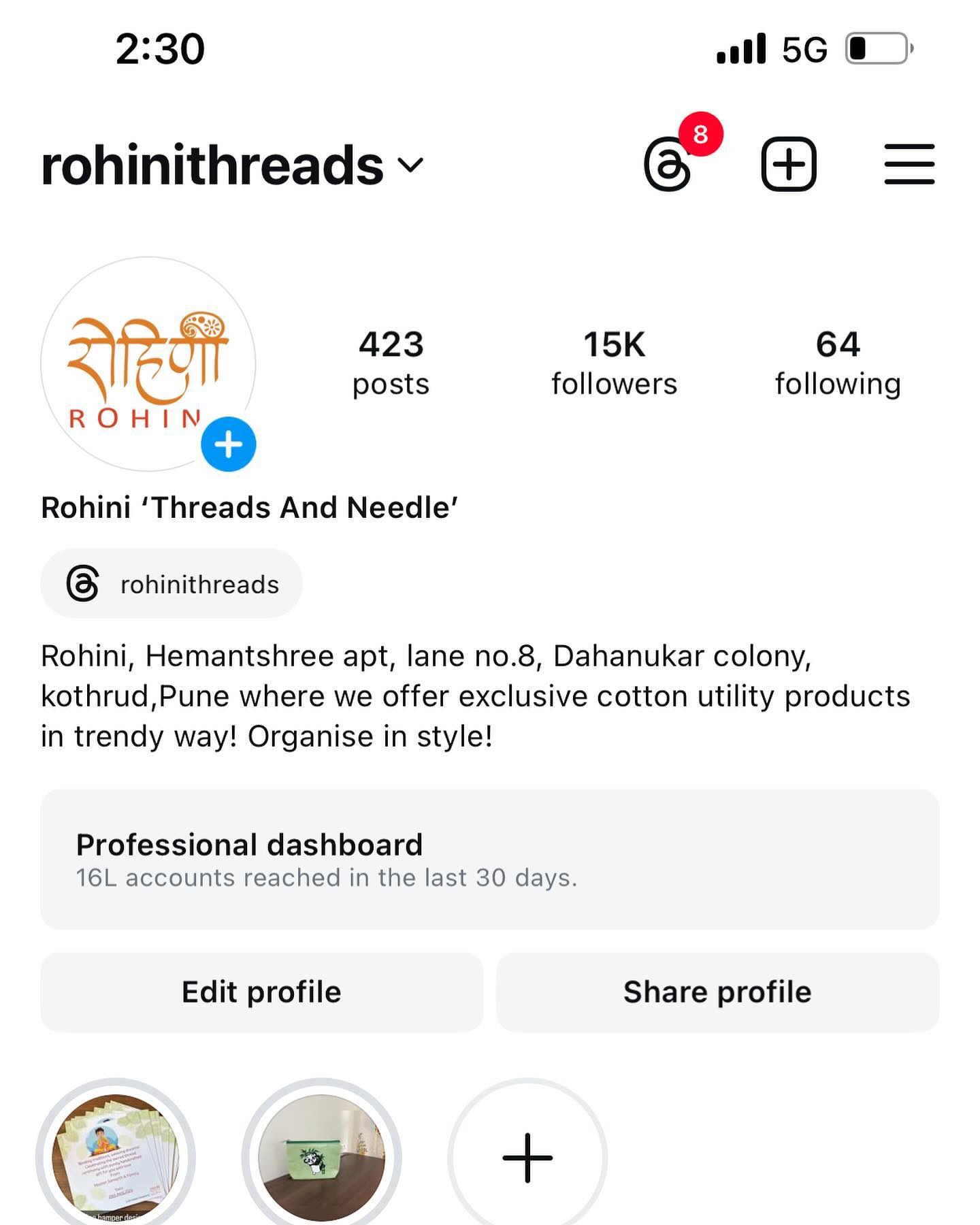 Rohini Threads Products